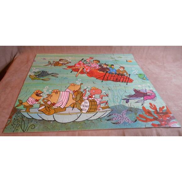 Vintage Jaymar Disney Bedknobs and Broomsticks Briny Beat 100 PC Puzzle Complete - Picture 2 of 9